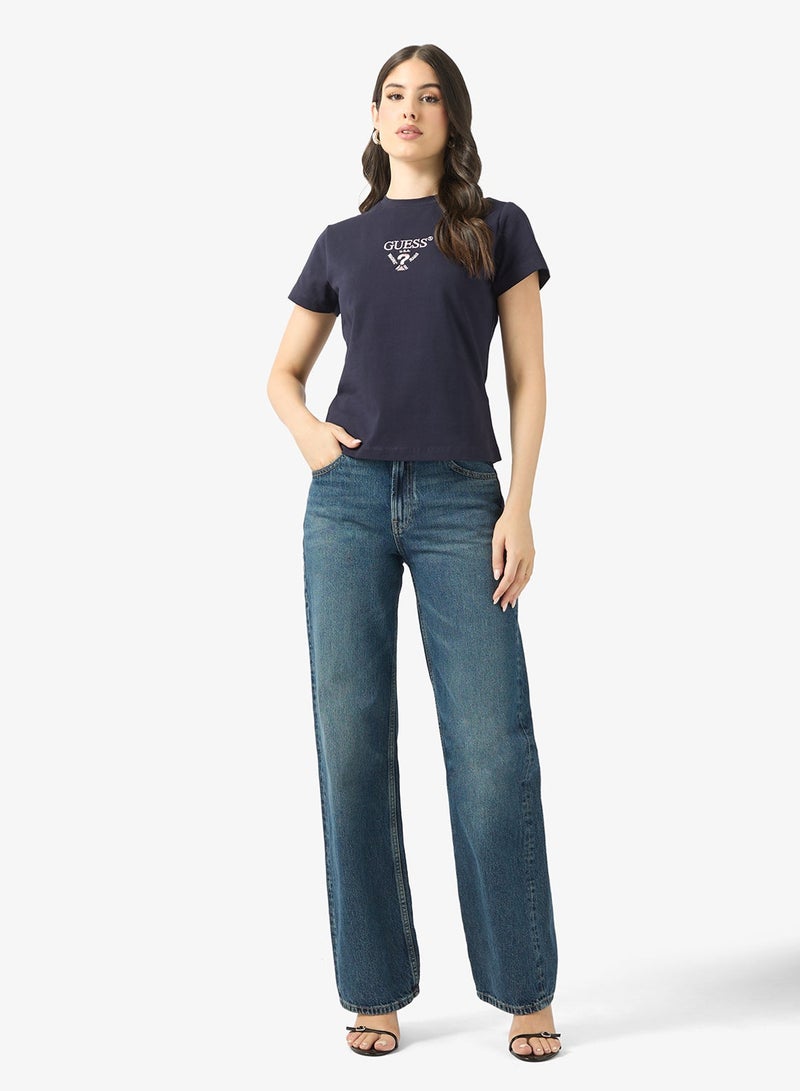 جس تيشيرت كوليت بأكمام قصيرة - Image 4